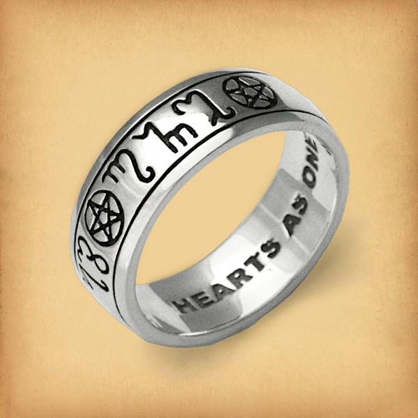 Silver Pagan Handfasting Ring - *Clearance* - RSS-057 picture