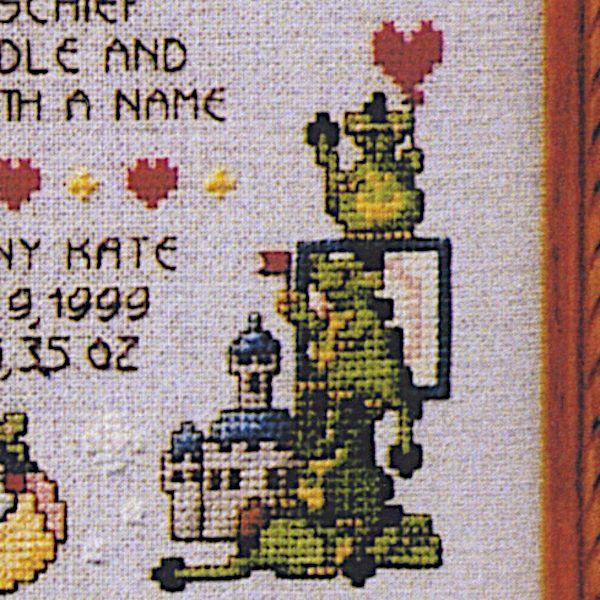 Dragonlet's Birth Sampler Cross Stitch Pattern - SDD-037 picture