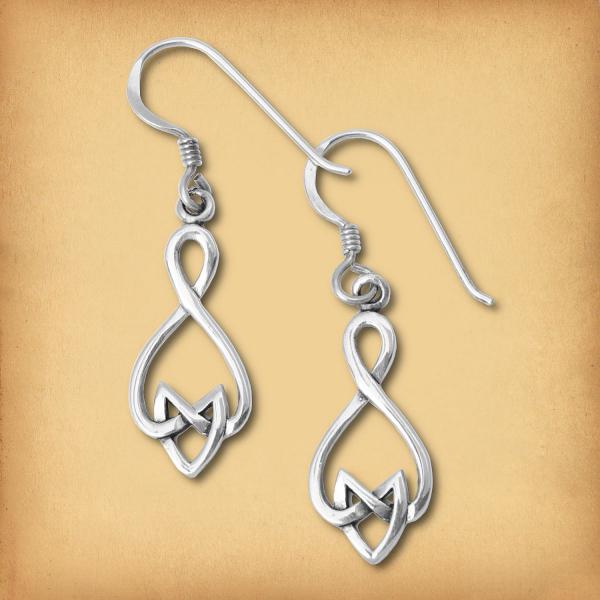 Silver Celtic Arrowhead Earrings - ESS-411 picture