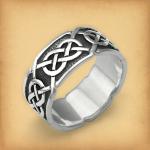 Silver "S&iacute;orghr&aacute;" Celtic Ring - RSS-623