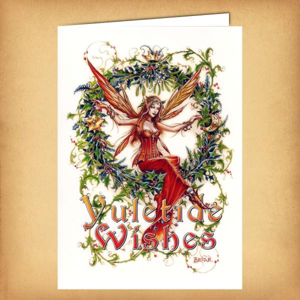 Mistletoe Fairy Yule Card - CRD-BY13 picture