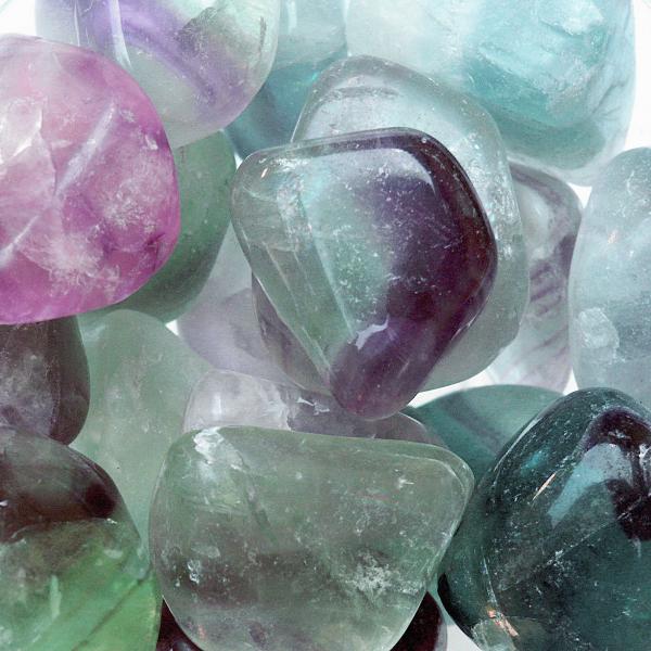 Tumbled Fluorite Gemstones - CRY-FLU