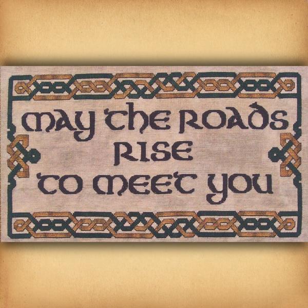 "May the Roads Rise to Meet You" Cross Stitch Pattern - SWW-461