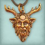 Bronze Cernunnos Pendant - PBZ-453