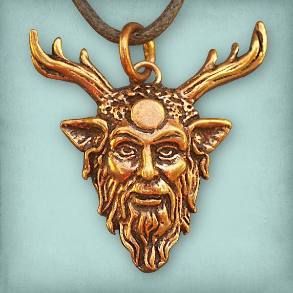 Bronze Cernunnos Pendant - PBZ-453 picture