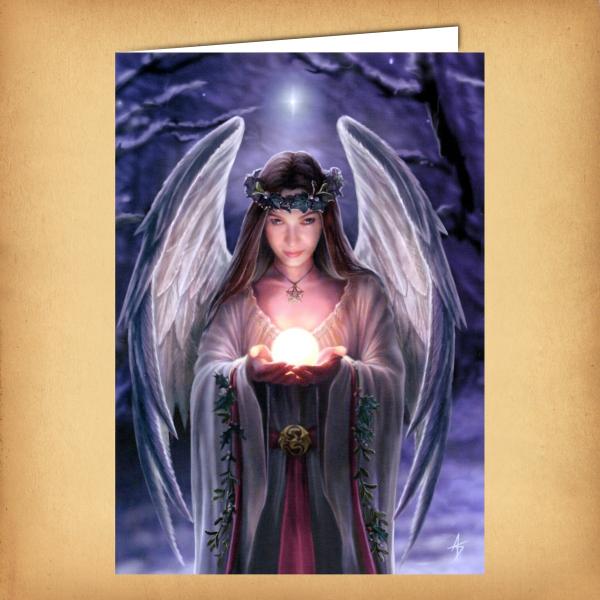 Yuletide Angel Yule Card - CRD-AN12