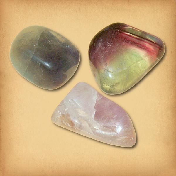 Fluorite Tumbled Gemstones - CRY-FLU picture