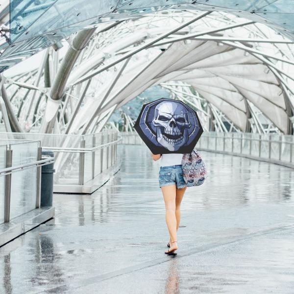 Grinning Skull Umbrella - UMB-003 picture