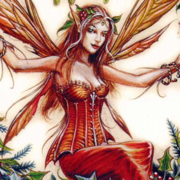 Mistletoe Fairy Yule Card - CRD-BY13 picture