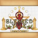 Blessed Yule Cross Stitch Pattern - SIA-735
