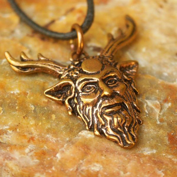 Bronze Cernunnos Pendant - PBZ-453 picture