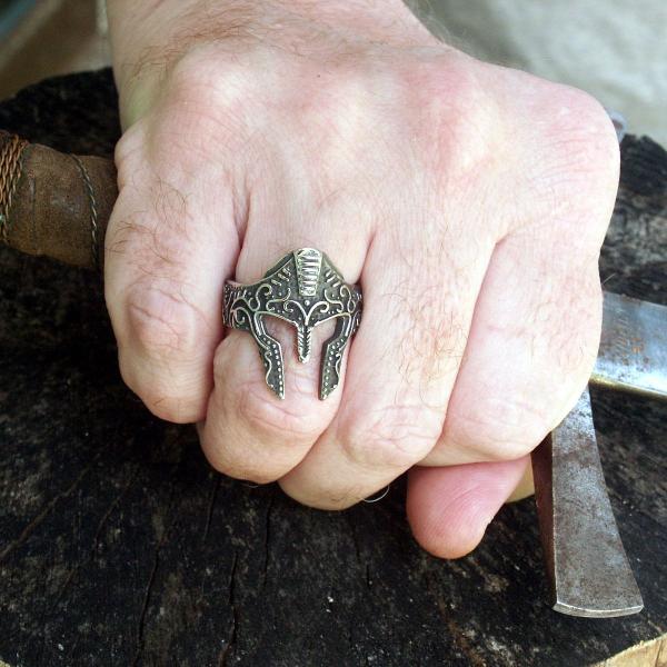 Ancient Warrior Steel Ring - RST-A457 picture