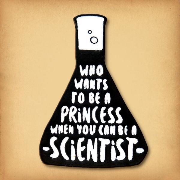 Princess/Scientist Enamel Pin - PIN-146 picture