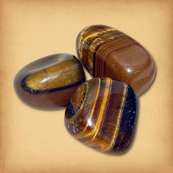 Tiger Eye Tumbled Gemstones - CRY-TIG picture