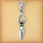 Silver Goddess Pendant - PSS-1520