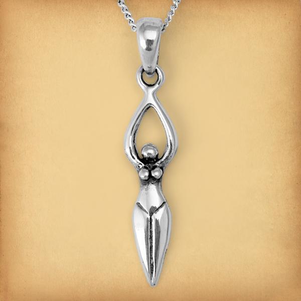 Silver Goddess Pendant - PSS-1520