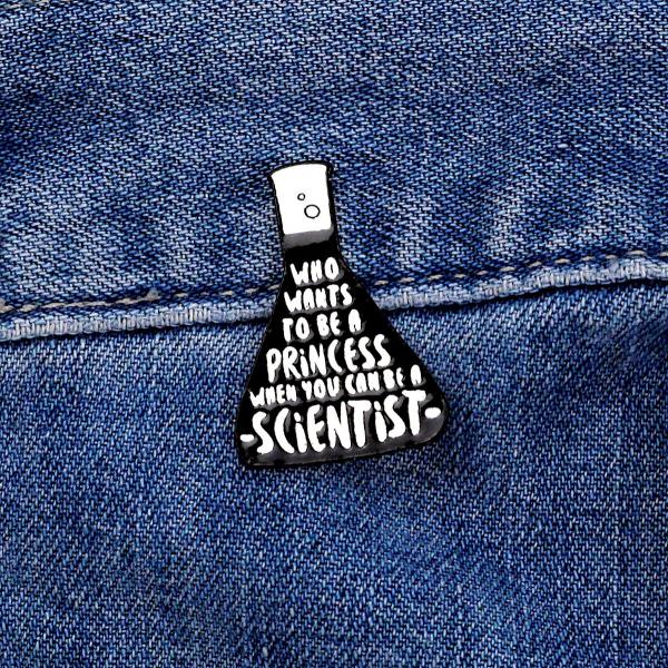 Princess/Scientist Enamel Pin - PIN-146 picture