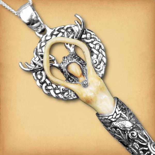 Silver Forest Goddess Pendant - PSS-G100S