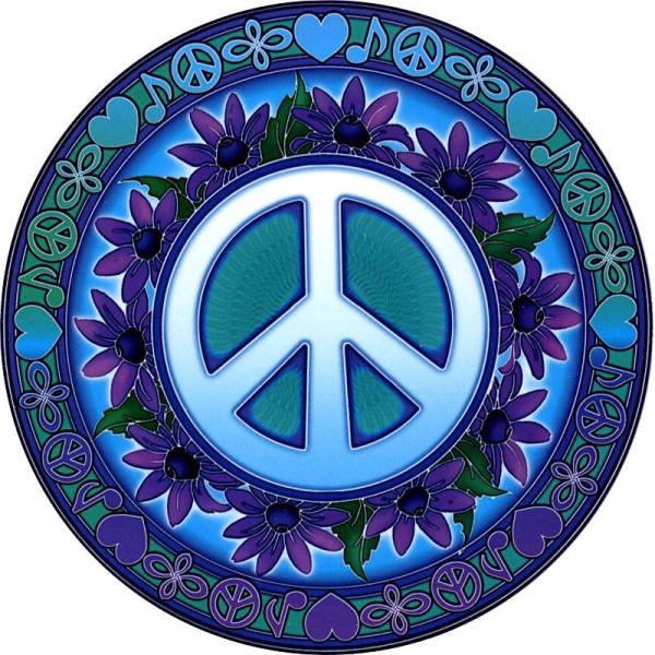 Signs of Peace Window Sticker - WST-S50