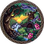 Enchanted Forest Window Sticker - WST-S49