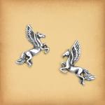 Silver Pegasus Post Earrings - ESS-160