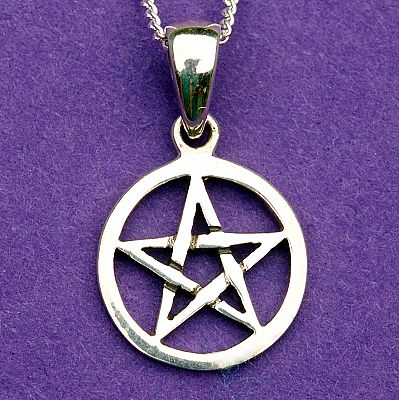 Silver Small Pentacle Pendant - PSS-441 picture