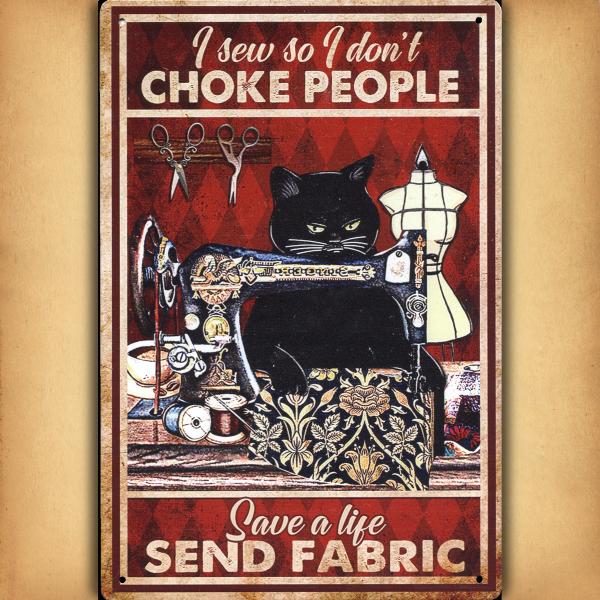 Send Fabric Tin Sign - TIN-A055