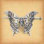 Butterfly Stick Barrette - HAR-PB74