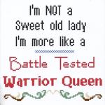 "Warrior Queen" Cross Stitch Pattern - SIL-483
