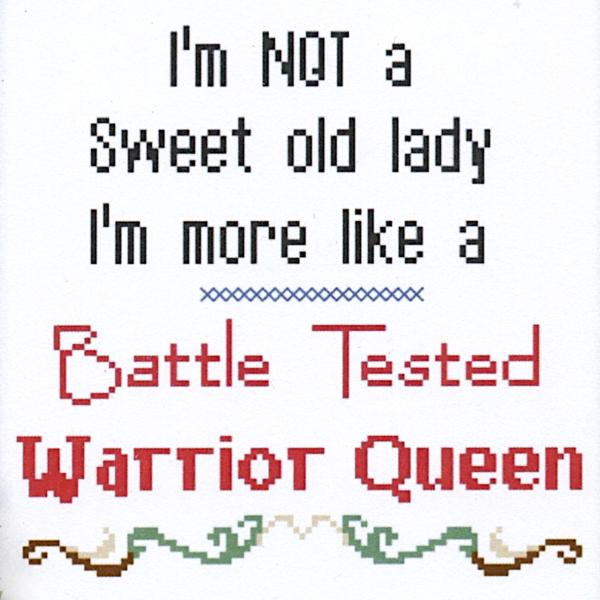 "Warrior Queen" Cross Stitch Pattern - SIL-483