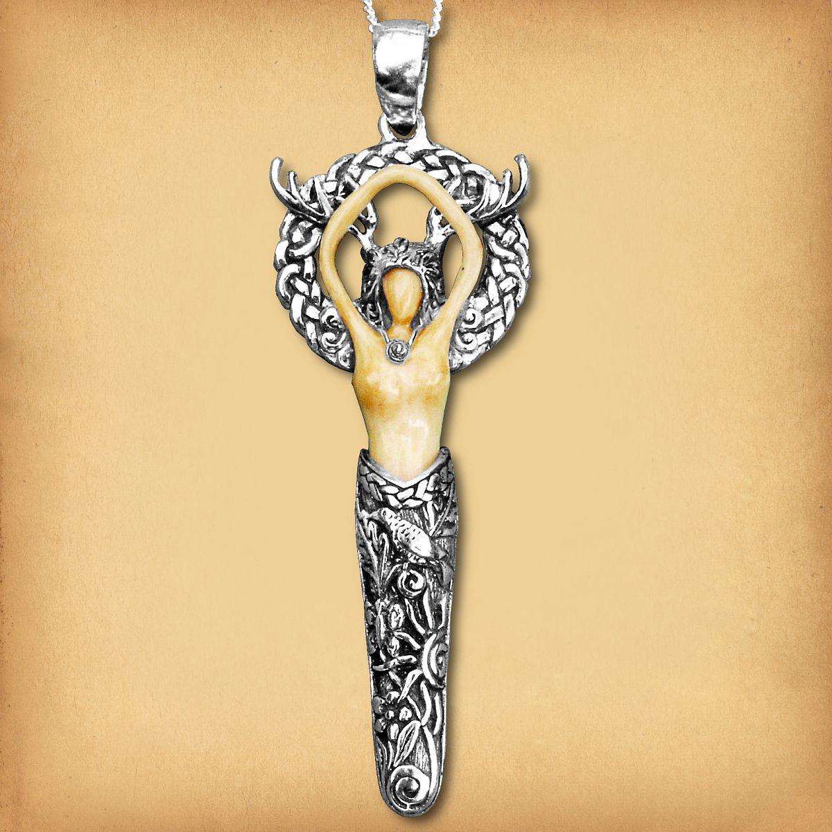 Small Silver Forest Goddess Pendant - PSS-G100S picture