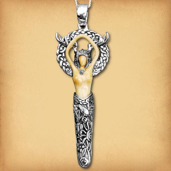 Small Silver Forest Goddess Pendant - PSS-G100S picture