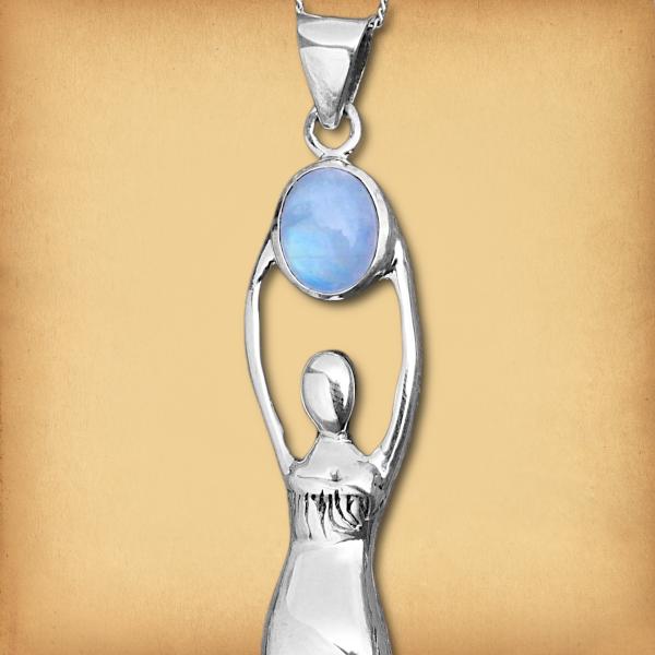 Silver Eternal Goddess Pendant - PSS-283