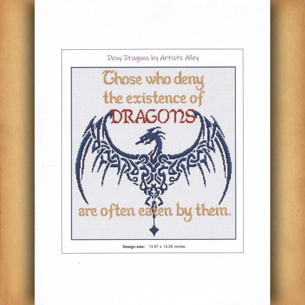 "Deny Dragons" Cross Stitch Pattern - SIA-786 picture