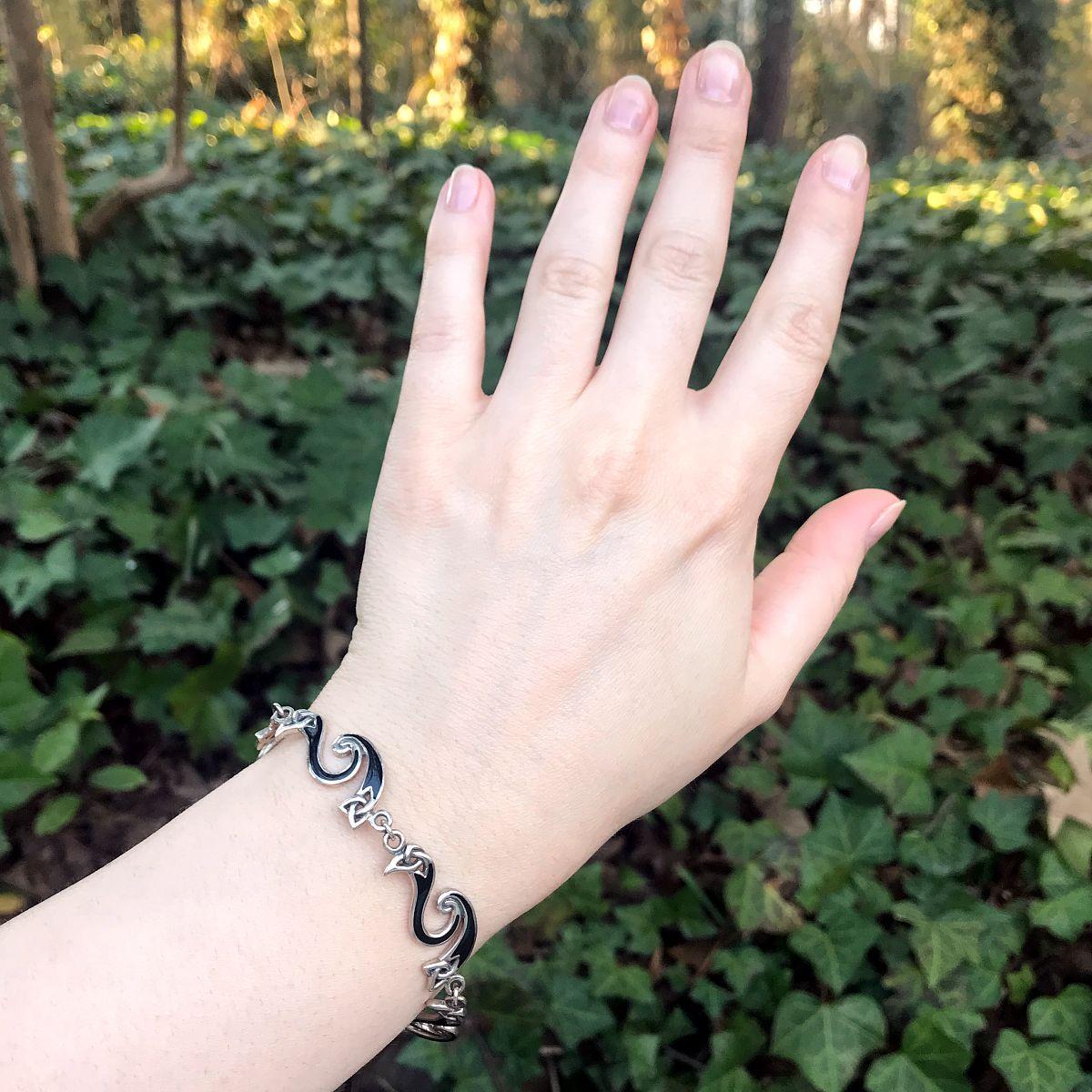 Silver Celtic Fire Bracelet - BRC-159 picture