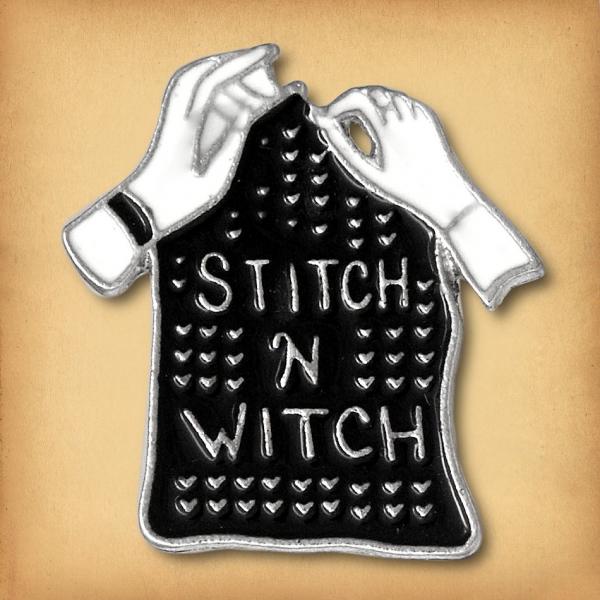 "Stitch 'n Witch" Enamel Pin - PIN-022