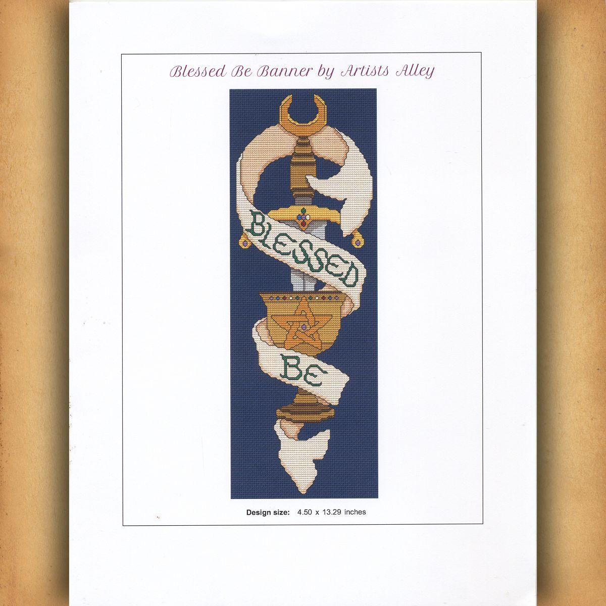 Blessed Be Banner Cross Stitch Pattern - SIA-743 picture