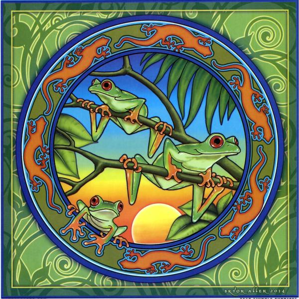 Jungle Sunrise Illumination Art - WST-IA10