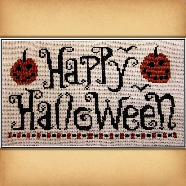 "Happy Halloween" Cross Stitch Pattern - SIS-156