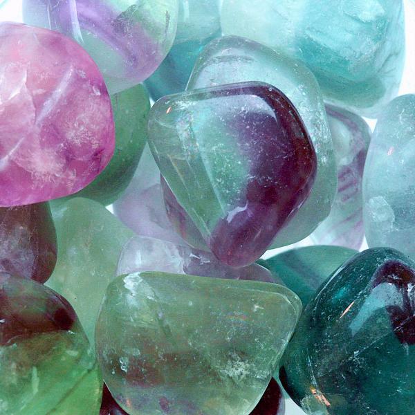 Fluorite Tumbled Gemstones - CRY-FLU