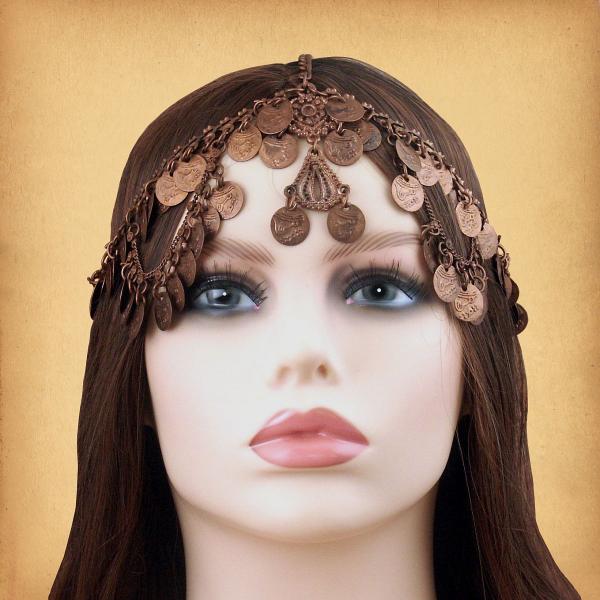 Copper Coin Fantasy Headpiece - TIK-142-C picture