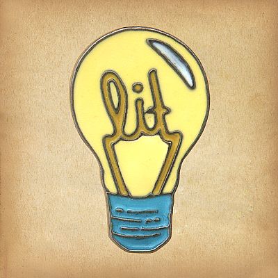 "Lit" Lightbulb Enamel Pin - *Clearance* - PIN-X162 picture