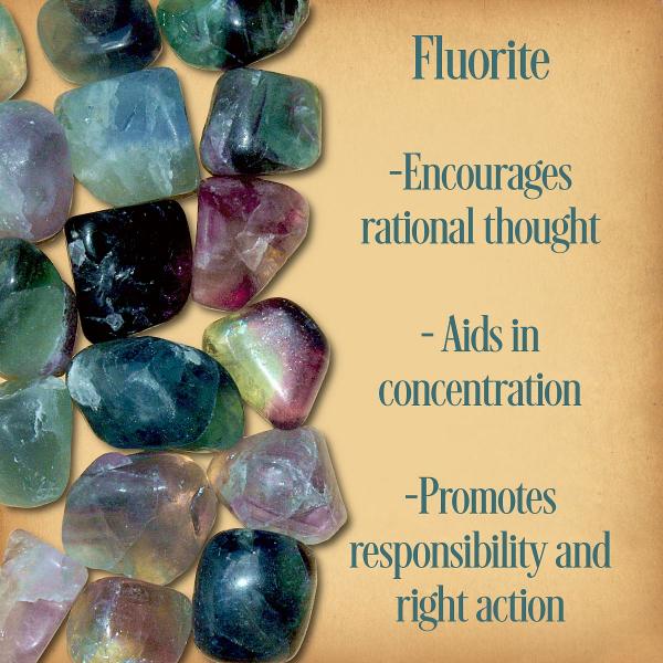 Fluorite Tumbled Gemstones - CRY-FLU picture