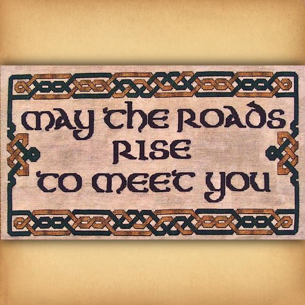 "May the Roads Rise to Meet You" Cross Stitch Pattern - SWW-461