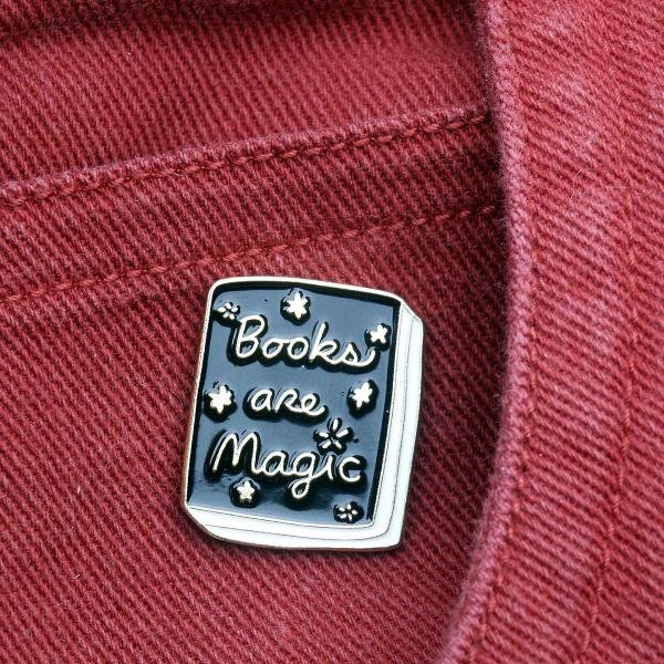 "Books Are Magic" Enamel Pin - PIN-052 picture