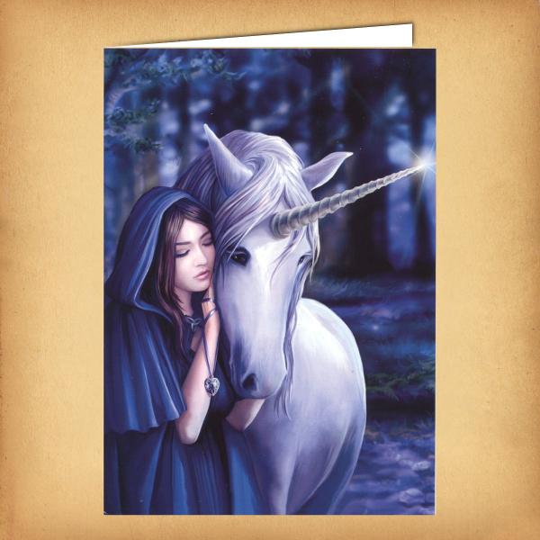 Unicorn Solace Greeting Card - CRD-AN94 picture