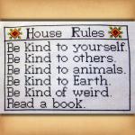 House Rules Cross Stitch Pattern - SIS-279