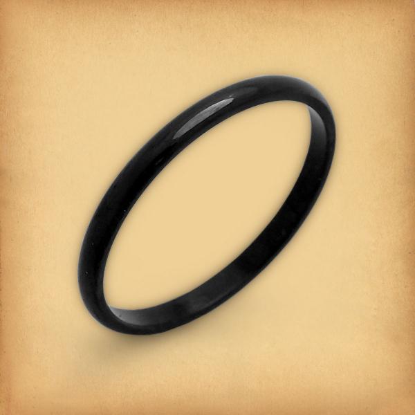 Basic Black Narrow Ring - RST-A440