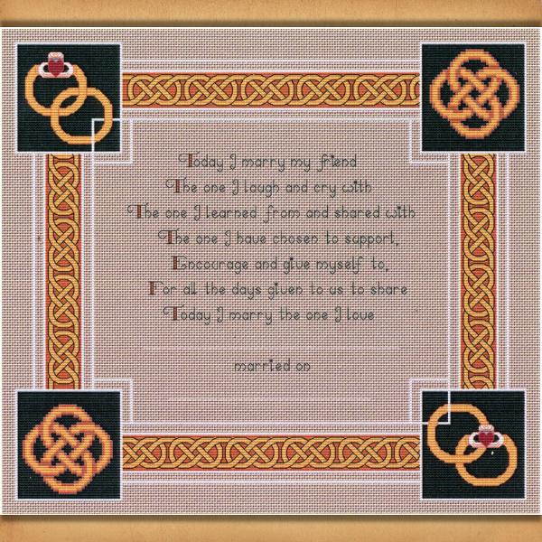 Celtic Wedding Memory Cross Stitch Pattern - SIA-514 picture