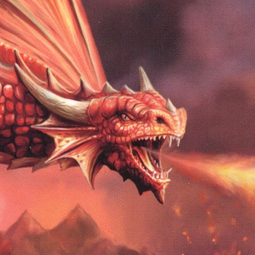 Fire Dragon Greeting Card - CRD-AN73 picture